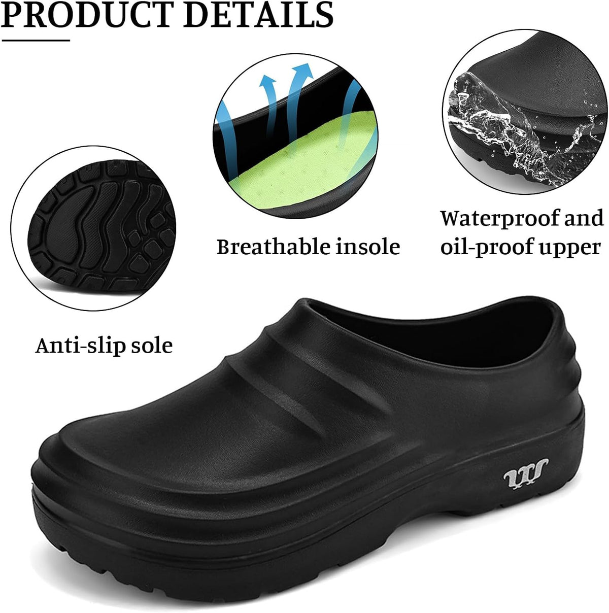 Men’s Non-Slip Kitchen Work Shoes